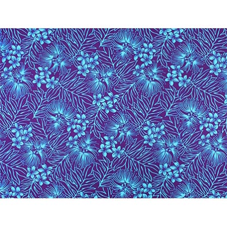 Hawaiian Polycotton Fabric MXM-17-66 [Plumeria/Lehua]