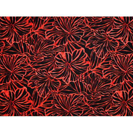 Hawaiian polycotton fabric MXM-17-74 [Future Hibiscus]