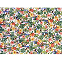 Hawaiian Cotton Fabric MY-17-177 [Hula Girl &amp; Tropical]