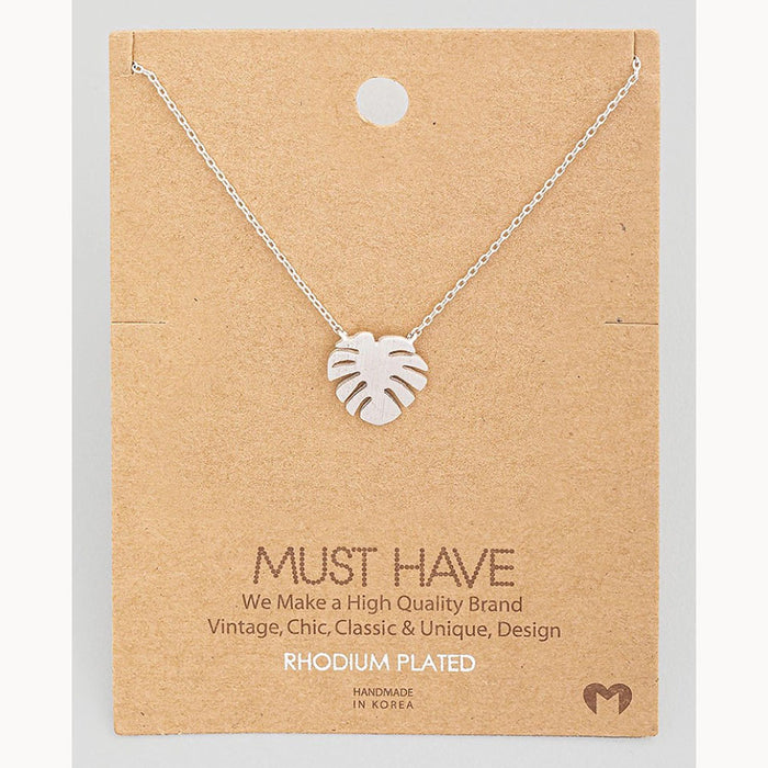 Hawaiian Jewelry [Monstera Necklace]