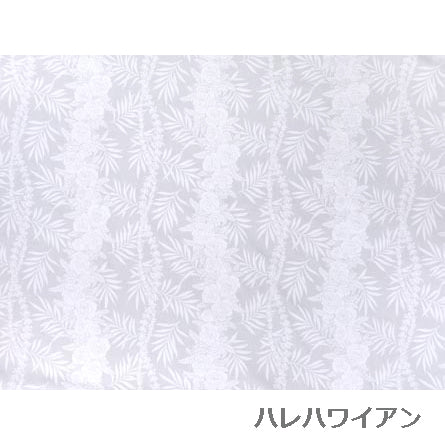 Hawaiian Polycotton Fabric NS-348 [Rose Lei Palm Panal]