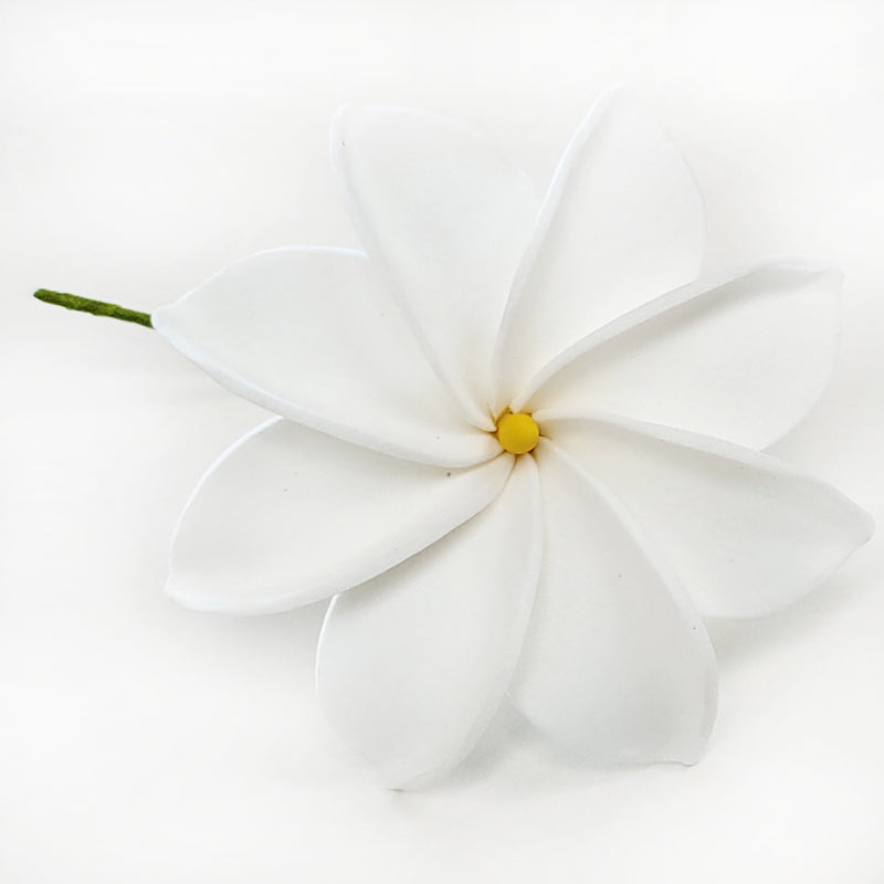 Hawaiian Hula Supplies Flower Hair Pick [New White Tiare]