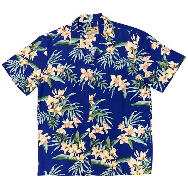 Hawaiian Men's Aloha Shirt Rayon [Orchid Ginger]