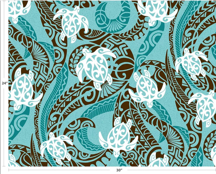 Hawaiian polycotton fabric PT-055B#4 [Honutapa]