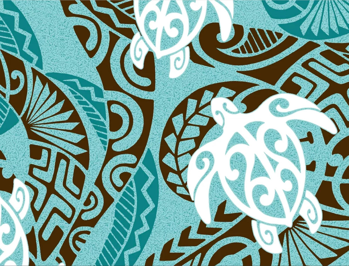 Hawaiian polycotton fabric PT-055B#4 [Honutapa]