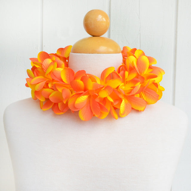 Hawaiian Hula Supplies Flower Headband [New Plumeria/Double]