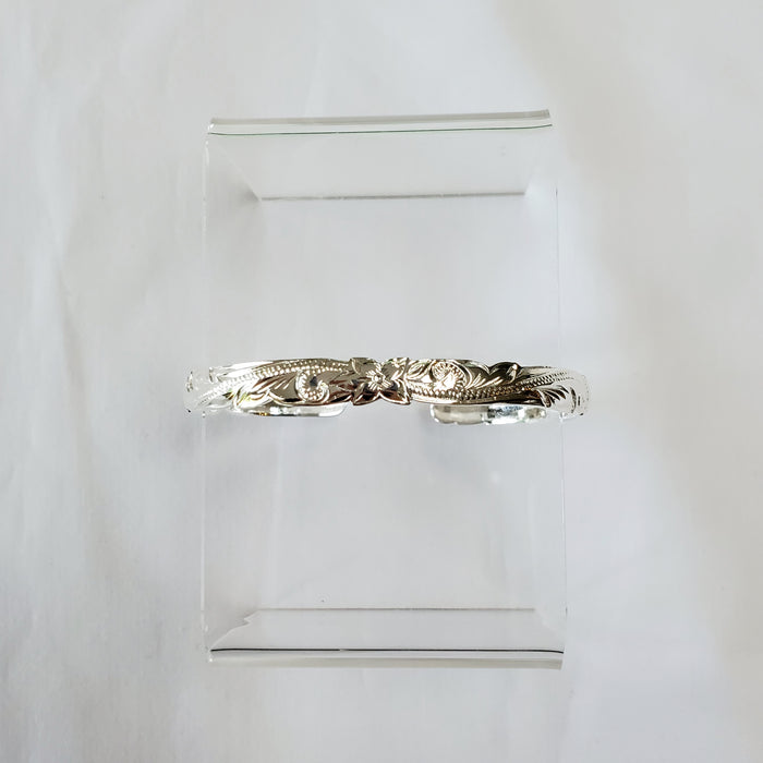 Hawaiian Jewelry Scroll Cuff Bangle [Princess 6mm]