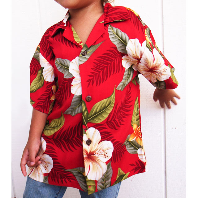 Kids Rayon Aloha Shirt [Leilani]