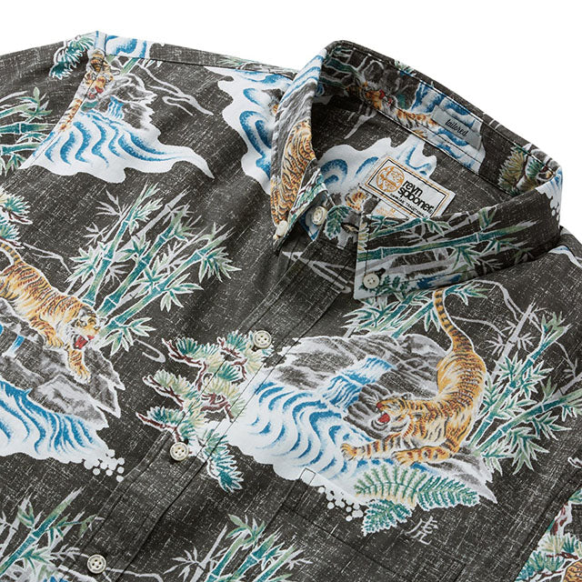 Hawaiian REYN SPOONER Men's Aloha Shirt Poly Cotton [Year of the Tiger 2022]