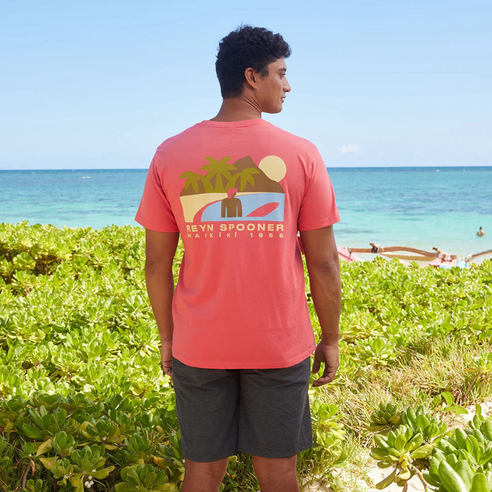 Hawaiian REYN SPOONER Men's T-shirt Cotton [Diamond Head]