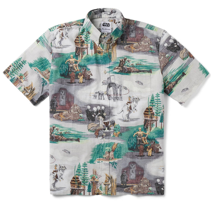Hawaiian Men's Aloha Shirt Poly Cotton [STAR WARS- Rebels, Aliens, & Droids]