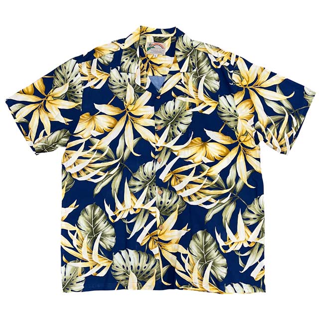 Hawaiian Men's Aloha Shirt Rayon [Rain Forest]