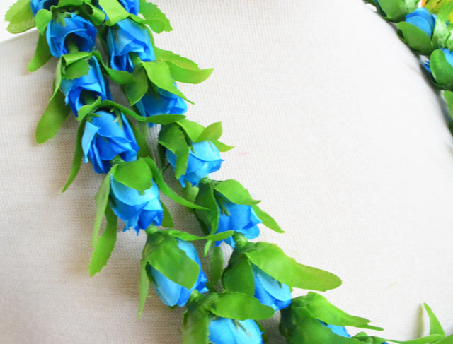 Hawaiian Hula Supplies Flower Lei (Long) [New Rosebud/Long]