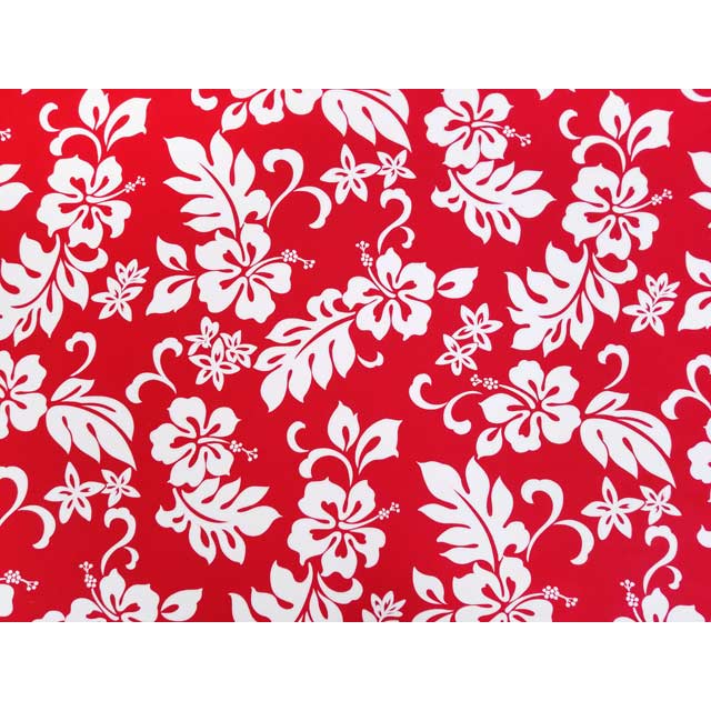 Hawaiian Cotton Fabric TKJ-03-285 [Hibiscus/Plumeria]