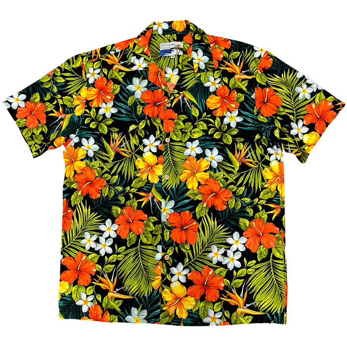 Hawaiian Men's Aloha Shirt Cotton [Tropical-Garden]