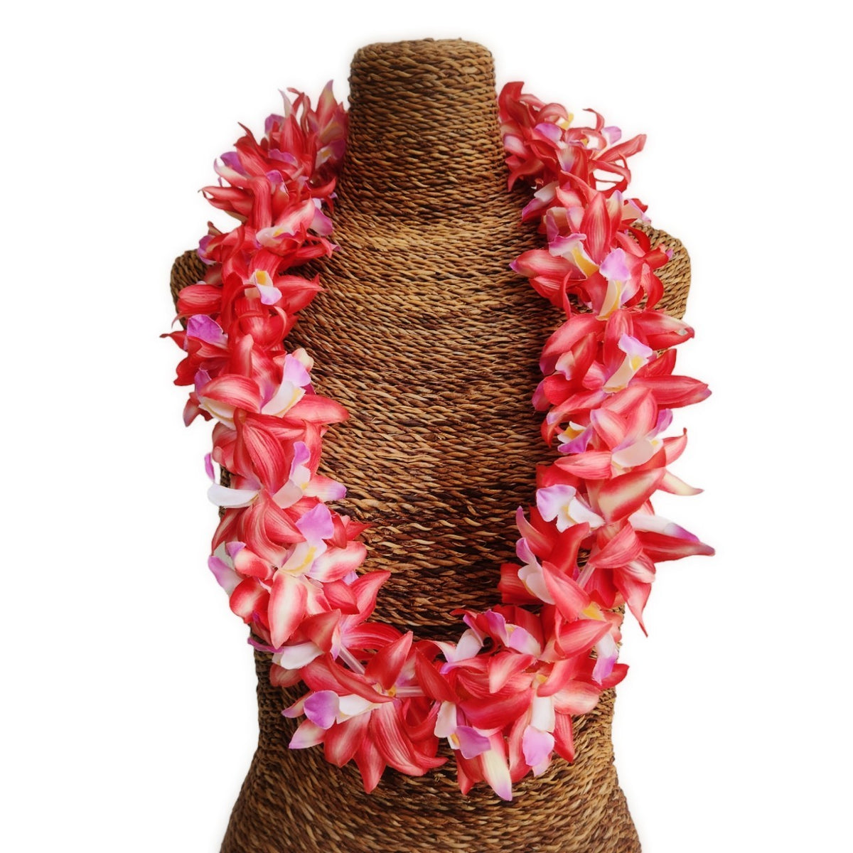 Hawaiian Hula Supplies Flower Lei [Vanda Orchid/Double]