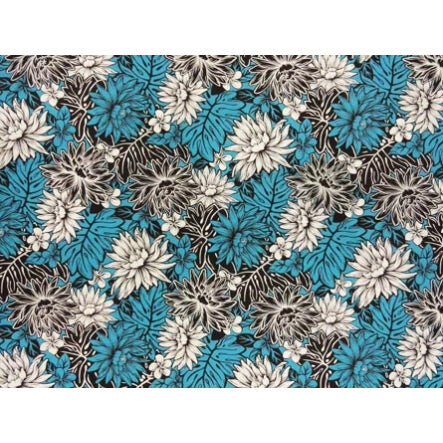 Hawaiian polycotton fabric WU-14-9 [Ceres Monstera]