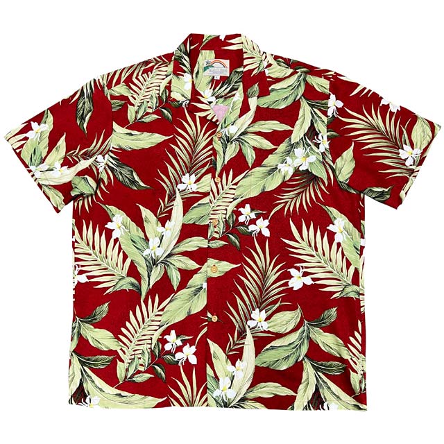 Hawaiian Men's Aloha Shirt Rayon [White Ginger]