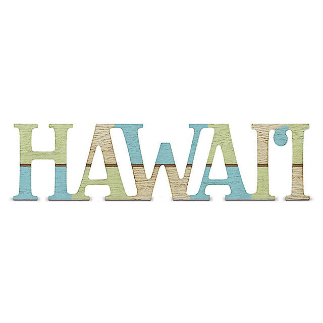 ハワイアン雑貨 インテリア ウッドサイン【HAWAI'I】