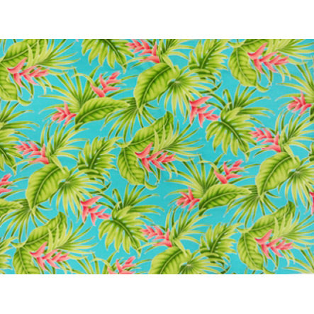 Hawaiian Polycotton Fabric YJH-14-125 [Red Ginger]