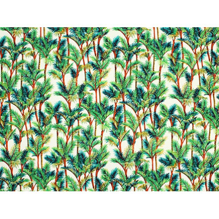 Hawaiian Cotton Fabric ZY-18-21 [Lipstick Palm]