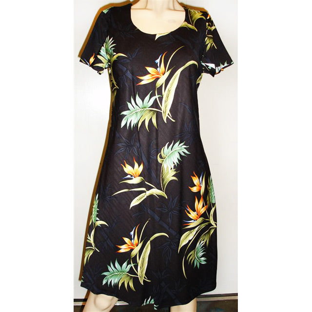 Hawaiian Sleeve Dress Short [Bamboo Paradise]