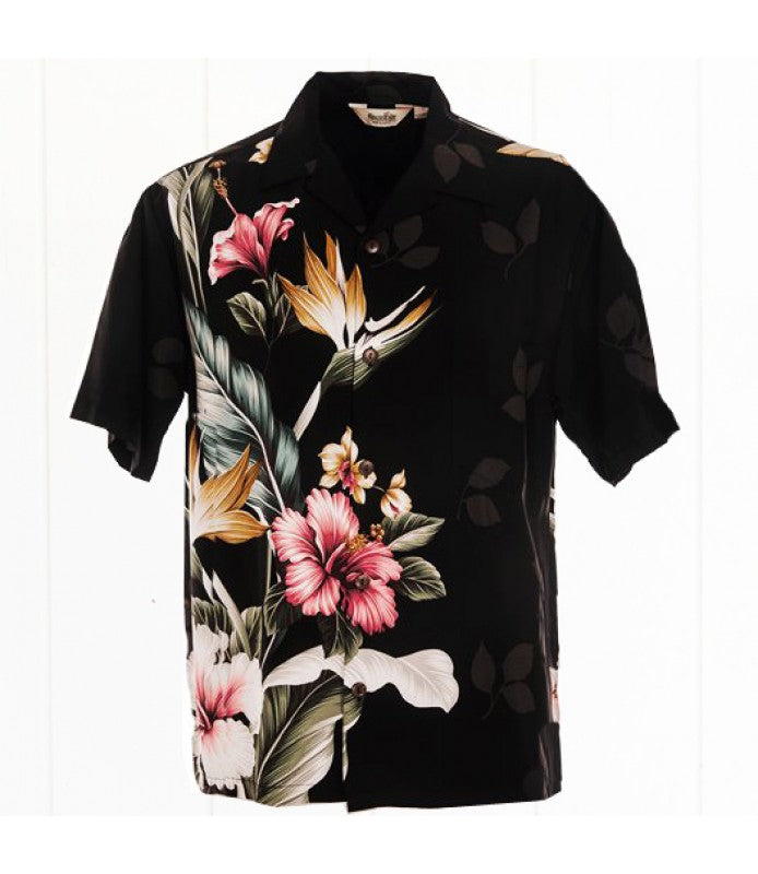 Hawaiian Men's Aloha Shirt Rayon [Bouquet]