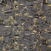 Hawaiian rayon fabric goldenvintage [Golden vintage]