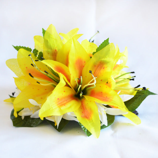 Hawaiian Hula Supplies Flower Hair Clip [Tiger Lily &amp; Spider Lily]