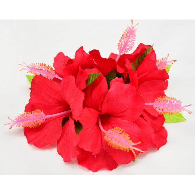 Hawaiian Hula Supplies Flower Hair Clip [6 Hibiscus]