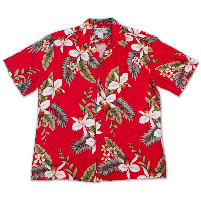 Hawaiian Men's Aloha Shirt Rayon [Hawaiian Orchid]