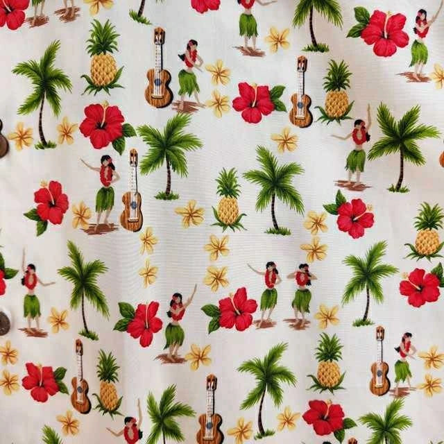 Hawaiian cotton fabric hulagirl