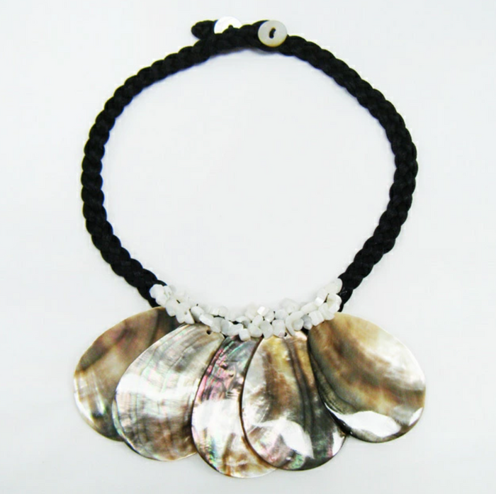 Hawaiian Hula Supplies Shell Necklace [5 Tiare Drop]
