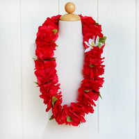 Hawaiian Hula Supplies Flower Lei [Flower Lei &amp; Leaf]