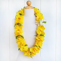 Hawaiian Hula Supplies Flower Lei [Flower Lei &amp; Leaf]