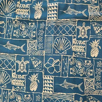 Hawaiian rayon fabric marlin [marine]
