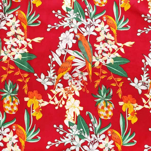 Hawaiian rayon fabric Parot