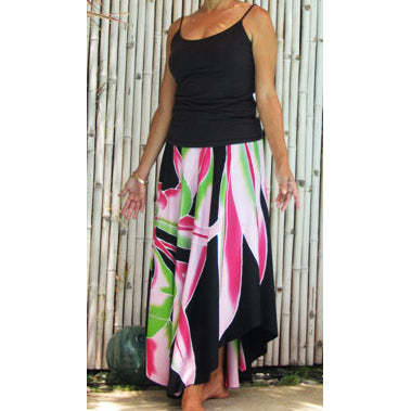 Hawaiian Hula Supplies 2-Way Rib Top Dress &amp; Skirt [Tea]