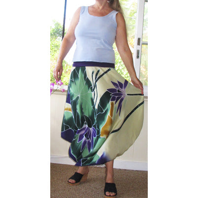 Hawaiian Hula Supplies 2-Way Rib Top Dress &amp; Skirt [Lotus]