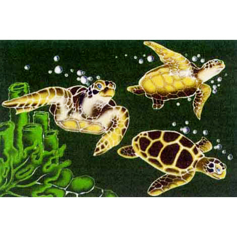 Hawaiian Hula Supplies Pareo [Turtle]