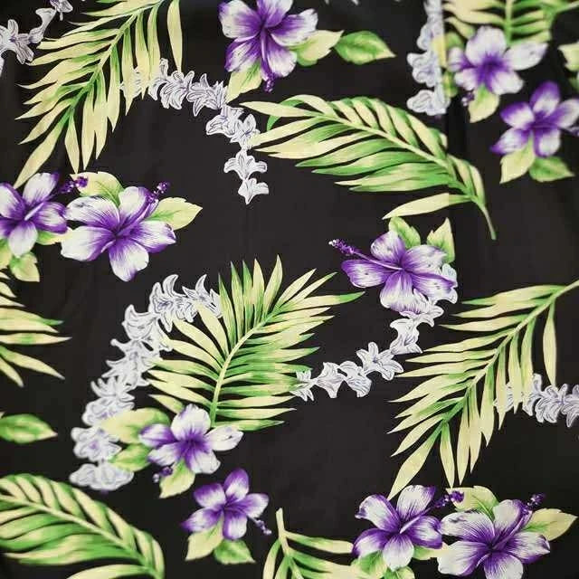 Hawaiian rayon fabric tuberose