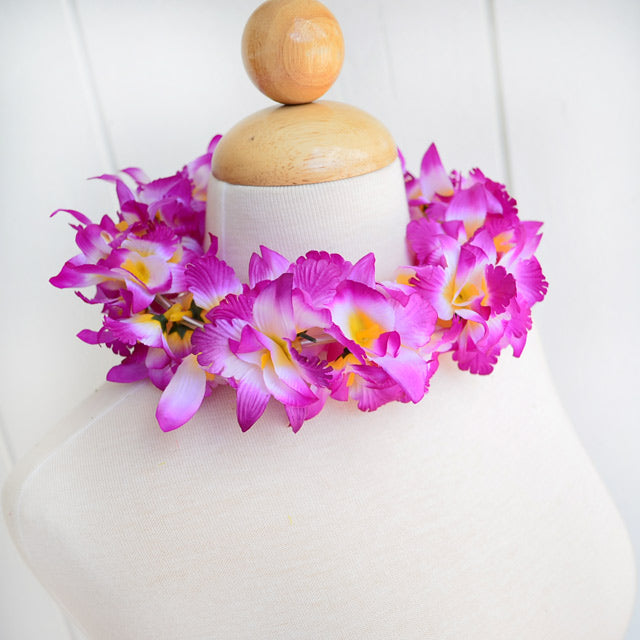 Hawaiian Hula Supplies Flower Headband [NEW Orchid/Double]