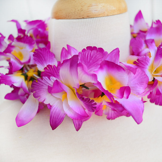 Hawaiian Hula Supplies Flower Headband [NEW Orchid/Double]
